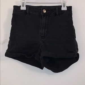 High waist mini shorts